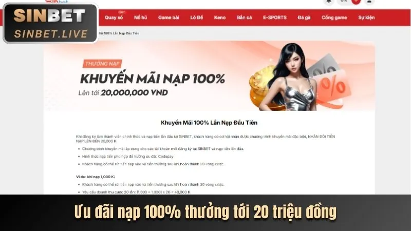 Khuyến mãi nạp tiền mới hubet com